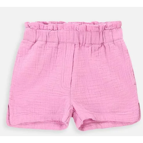 Coccodrillo Otroške bombažne kratke hlače roza barva