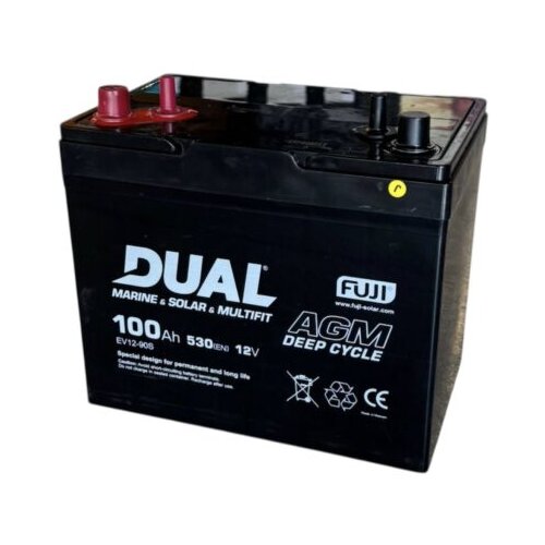 Fuji SOLAR DUAL MARINE 100Ah 12V 530EN AGM Deep Cycle baterija Cijene