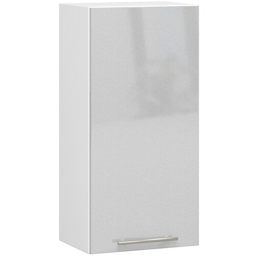 AKORD VISIČI KUHINJSKI OMARICA OLIVIA Š 40cm BELO-METALIK SJAJ H720, (21713678) Cene