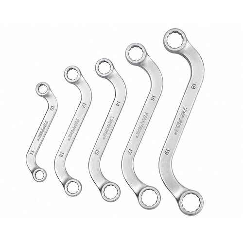  TOPFINE Set S okastih ključeva 5 kom. CrV 10&amp;ndash;19 mm Slike