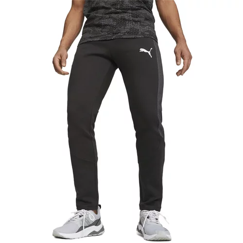 Puma Sportske hlače svijetlosiva / crna