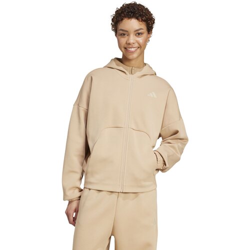 Adidas Ženski duks W Fi Sl Fz Hd JX0440, Bež Slike