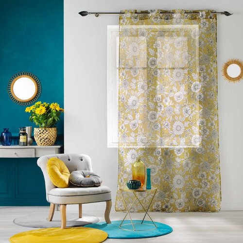 Douceur d int&amp;eacute;rieur Oker žuta prozirna zavjesa 140x280 cm Milady &amp;ndash; Slike