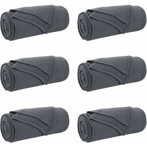  Pokrivači za bacanje 6 pcs Tamno siva 170 x 130 cm Runo Slike