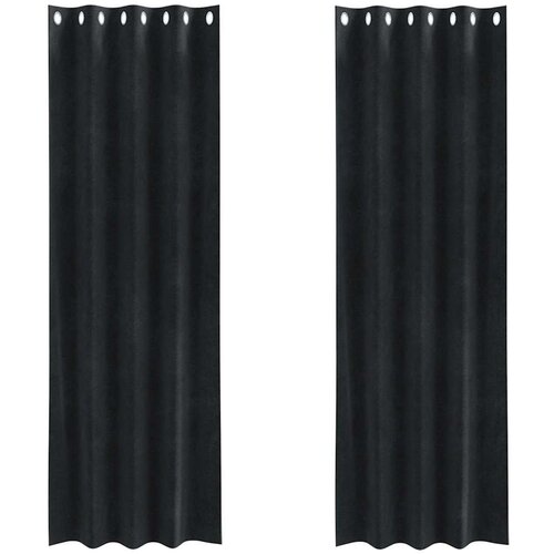  Zavjese za zamračivanje 2 pcs Crna 140 x 245 cm Bar&amp;scaron;un Slike