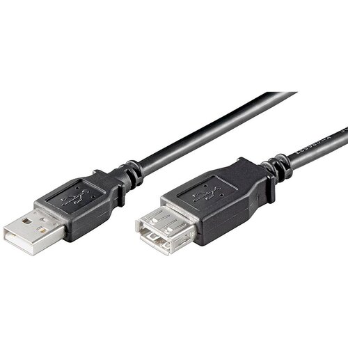Ewent Ec1011 Usb 2.0 tip A mo&scaron;ki na tip A ženski 1M črn podalj&scaron;ek, (21407262) Cene