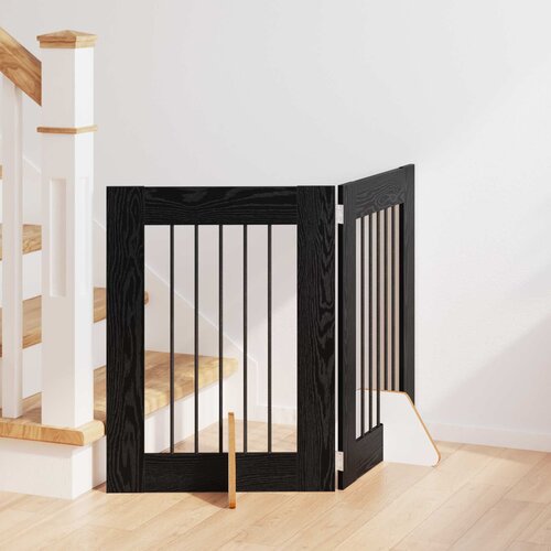  Vrata za pse s postoljem 2 pcs Crni hrast 60 x 60 cm Cijene
