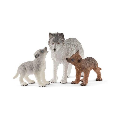 Schleich 42472 - Wild Life - Volkulja z mladičema Slike