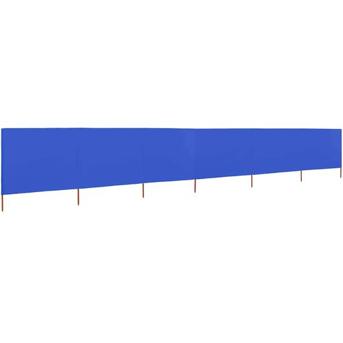  Vjetrobran sa 6 panela od tkanine 800 x 80 cm azurno plavi Slike