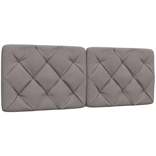 VidaXL Okvir za krevet bez madraca smeđesivi 140x200 cm od tkanine Slike