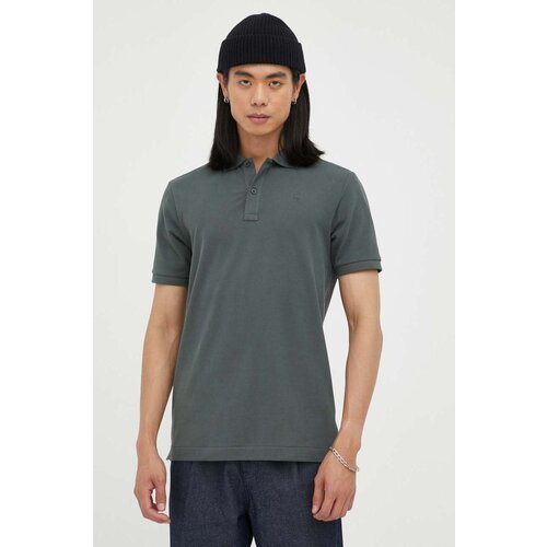 G-star Raw Polo majica za mu&amp;scaron;karce, boja: siva, glatki model Slike