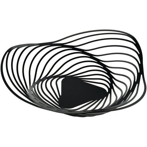 Alessi skleda Trinity, 26 cm, inox, črna Slike