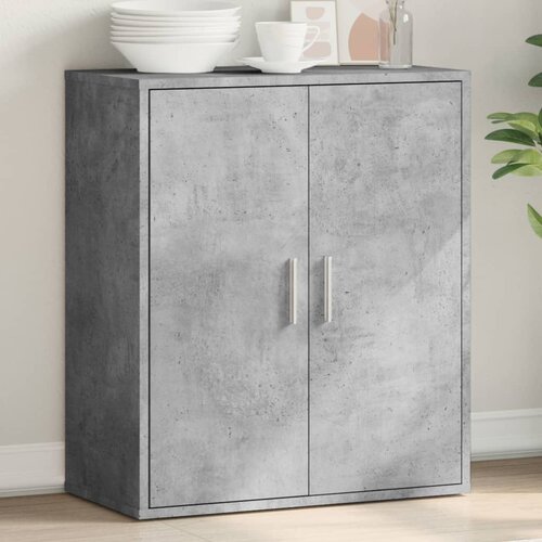 VidaXL Komoda siva boja betona 79x38x80 cm od konstruiranog drva Slike