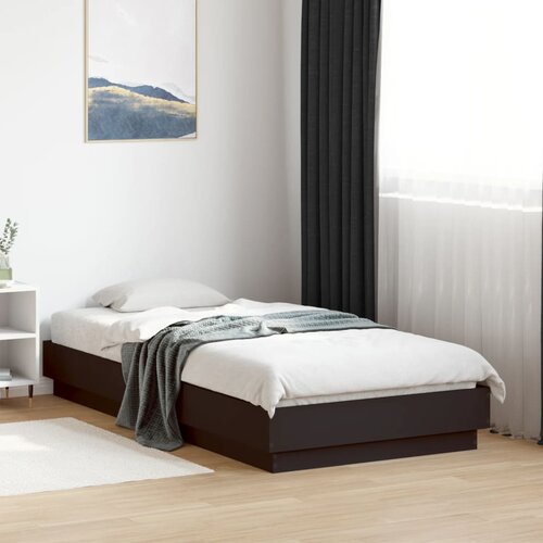 Furnova Posteljni okvir črn 75x190 cm inženirski les, (21940009) Slike