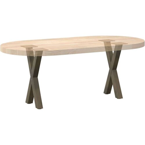  Noge za klub stolić u obliku slova X 2 kom prirodni čelik 38 x (42-43) cm čelik - Prirodna 38 x (42-43) cm (40 mm) 2 1 Slike