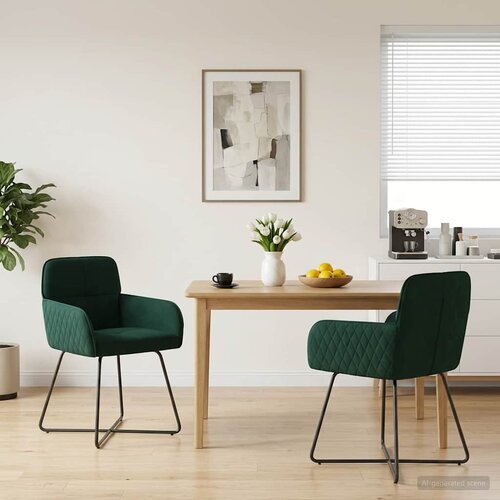  Trpezarijske stolice 2 pcs Bar&scaron;un Tamnozelena 59 x 56,5 x 86 cm Cijene