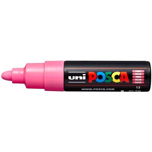 Marker UNI POSCA PC-7M 4.5 - 5.5 MM pink (13) Slike