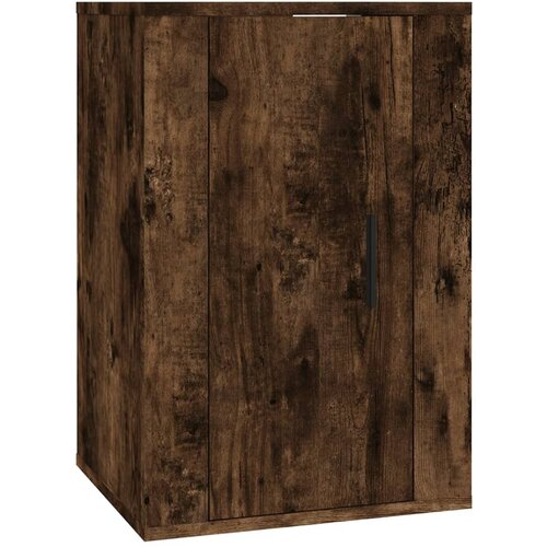 Maison Chic Stenska TV omarica - TV stojalo - Televizijska omarica dimljen hrast 40x34,5x60 cm, (21701590) Slike