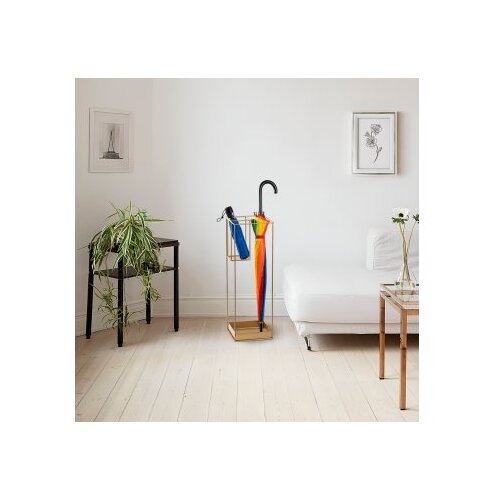 Aberto Design Stalak za ki&amp;scaron;obran Semsiye-008, 20x20x61 cm, Zlatne boje Slike