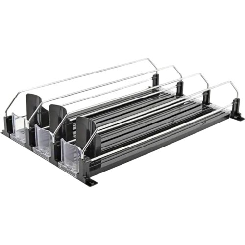 Home &amp;amp; Marker Organizator za hladilnik z avtomatskim drsnim sistemom | DRINZER Črna, (22107638) Slike