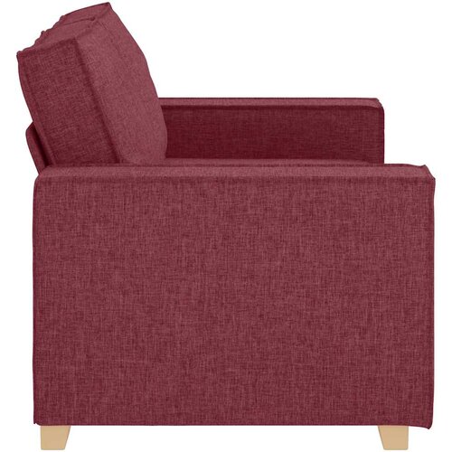  Dvosjed Kauč Vino Crvena 160x78x84 cm Tkanina Slike