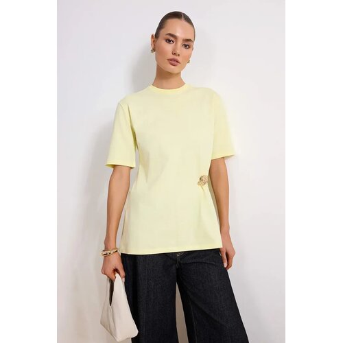Trendyol Modest Ženska majica Tctss26Rt00003, Žuta Slike