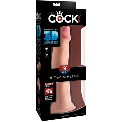 Pipedream King Cock 9&amp;quot; 3D Dildo, 22.9 cm Slike