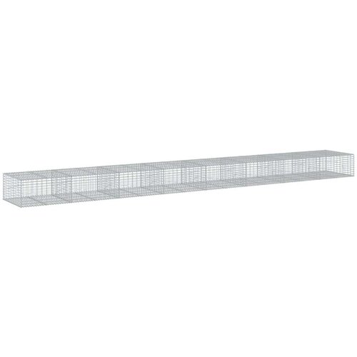 VidaXL Gabionska ko&amp;scaron;ara s poklopcem 800x100x50 cm pocinčano željezo Slike