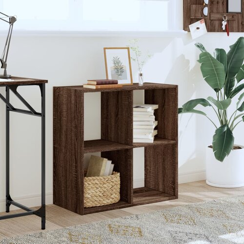  Regal za knjige boja hrasta 68,5x32x68,5 cm konstruirano drvo Slike