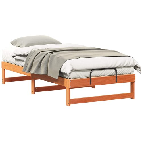 vidaXL Konstrukcija postelje Rjava 90 x 200 cm Masivno borovo les, (5000127514) Cene