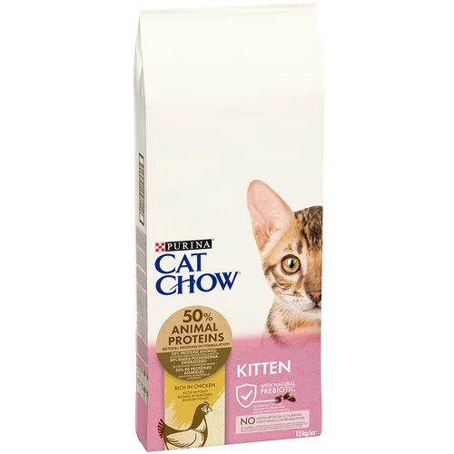 Cat Chow PURINA Kitten s piletinom - 2 x 15 kg