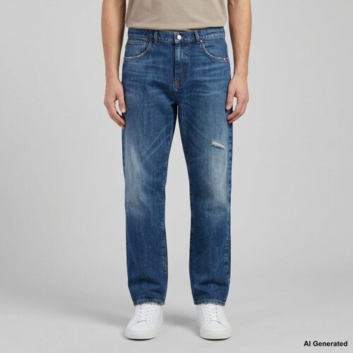 Amish Jeans Js) James Man Selvedge Denim Arizona Modra Cene
