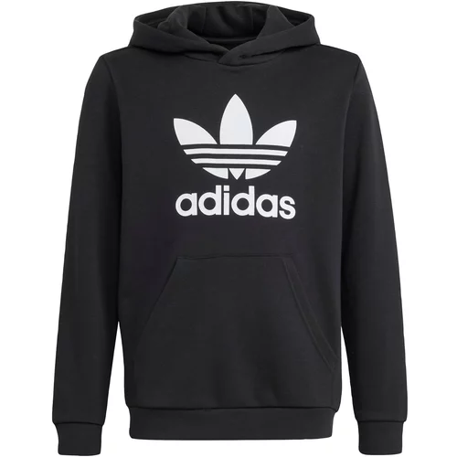 Adidas Sweater majica 'Trefoil' crna / bijela