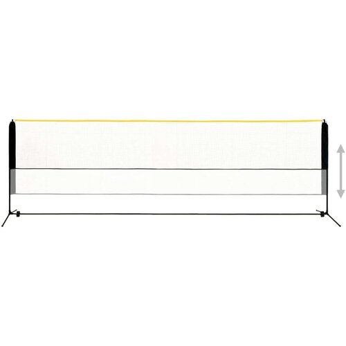 VidaXL Podesiva mreža za badminton 500 x 103 x 94 - 158 cm metalna Slike