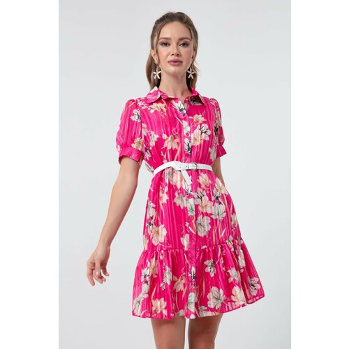 Lafaba Both Dress - Pink - Ruffle Slike