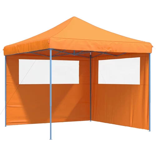vidaXL Zložljivi pop-up šotor za zabave 2 stranici oranžna, (21206768)
