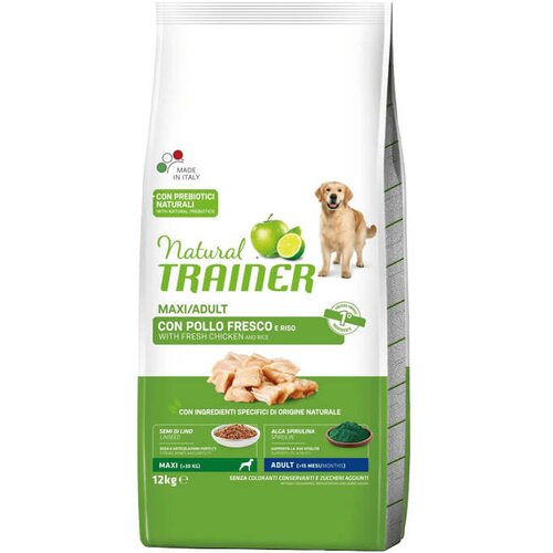 Trainer daily nutrition maxi adult with fresh chicken - hrana za odrasle pse velikih rasa - sa piletinom (3kg i 12kg) 12kg Cene