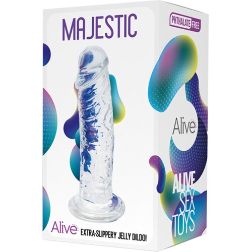 Alive Dildo Majestic Jelly, 14.7cm, Providni Slike