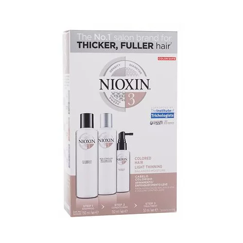 Nioxin System 3 darilni set šampon 150 ml + balzam 150 ml + nega las 50 ml za ženske