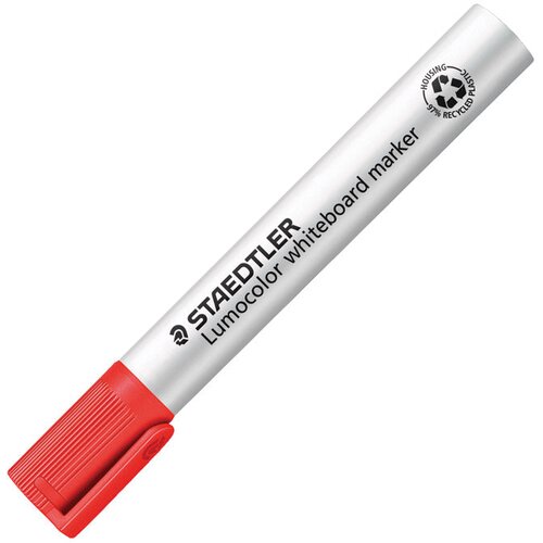  OZNAČEVALEC ZA BELO TABLO 2MM RECIKLIRAN LUMOCOLOR STAEDTLER 351-2 RDEČI Slike