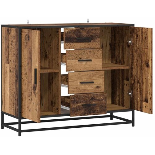  Kreveta Staro drvo 92 x 35 x 76 cm Konstruirano drvo - Staro drvo Slike