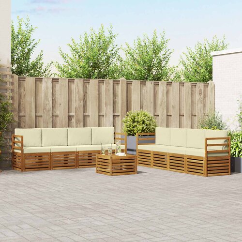  Set vanjskih sofa 9 kom. Prirodna i krem Cijene