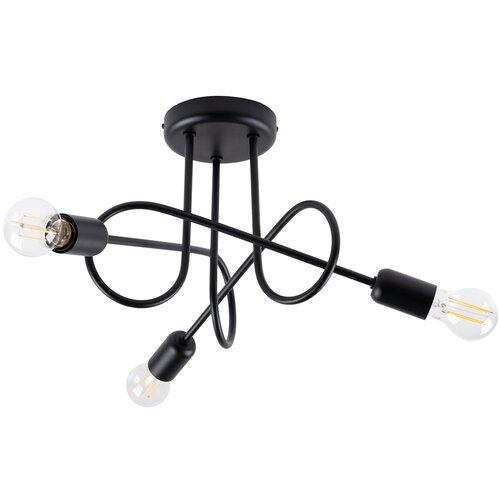 Sollux Lighting Lestenec LOOP 3 črn, (21348301) Cene