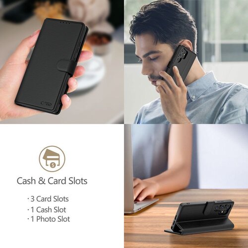 TECH-PROTECT TEHNIČNO ZA&amp;Scaron;ČITNA DENARNICA ZA XIAOMI REDMI NOTE 15 PRO 5G USNJENA, (5000259683) Slike