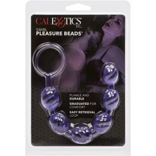 CalExotics Swirl Pleasure Beads Purple