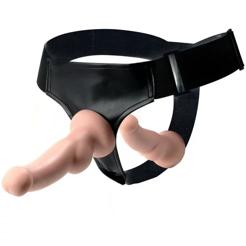 Tracy&#039;s Dog Dual Strap-On Harness with Detachable Dildos
