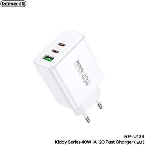 Remax Kiddy Series 40W 1A+2Fast Charger RP-U123 Slike