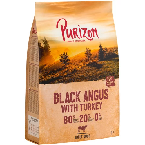 Purizon Black-Angus govedina s puranom Adult - brez žit - 12 kg