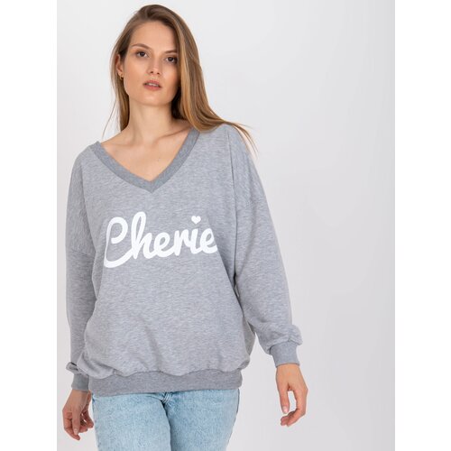 FANCY Sweatshirt-FA-BL-7754.55P-white-grey Cene