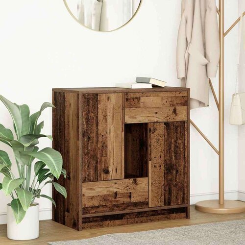  Komoda s ladicama i vratima staro drvo 70 5x34x74 5 cm Slike
